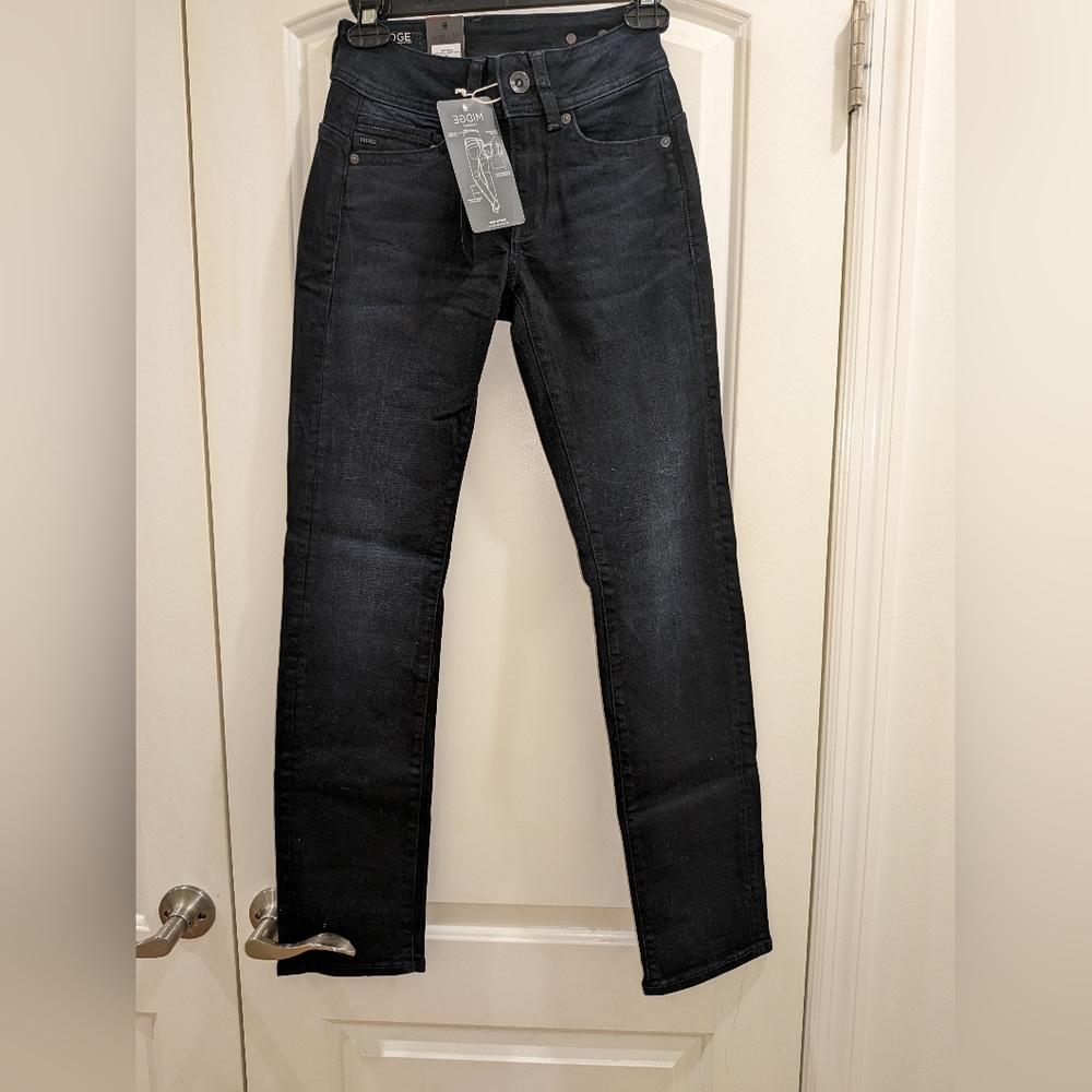 15. NWT G-STAR MIDGE STRAIGHT JEANS IN DARK AGED - Picture 8 of 11